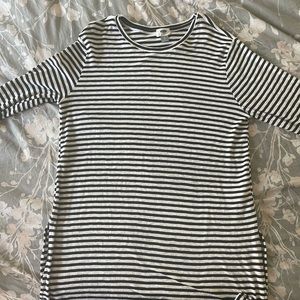 Old Navy striped, long sleeve dress